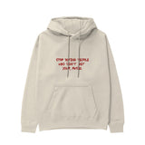 Stop Dating Hoodie - Krem - ön görünüm