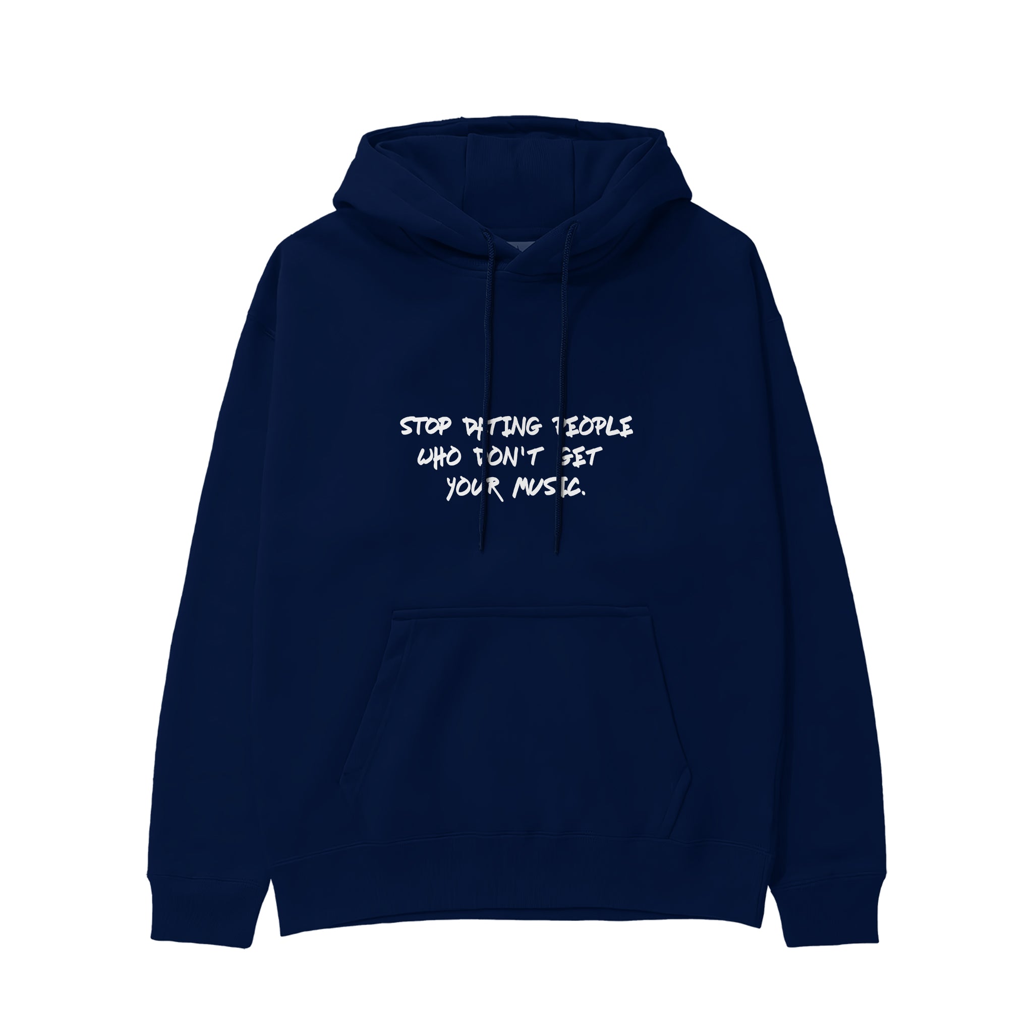 Stop Dating Hoodie - Lacivert - ön görünüm