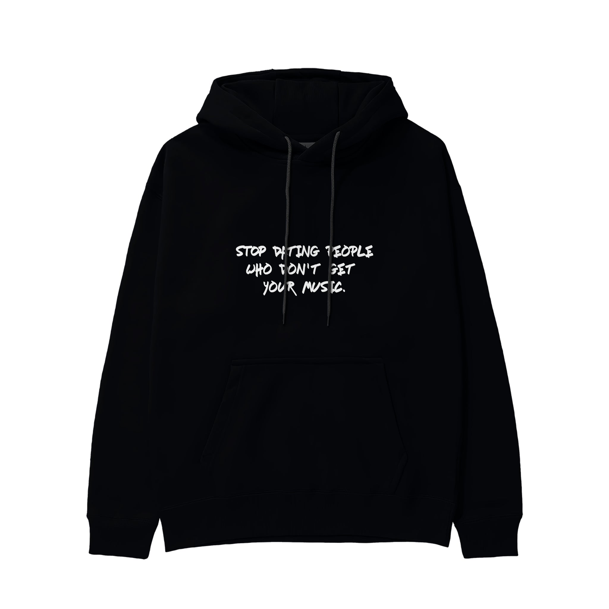 Stop Dating Hoodie - Siyah - ön görünüm