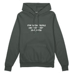 Stop Dating Oversize Hoodie - Antrasit - ön görünüm