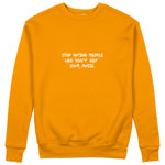 Stop Dating Sweatshirt - Turuncu - ön görünüm