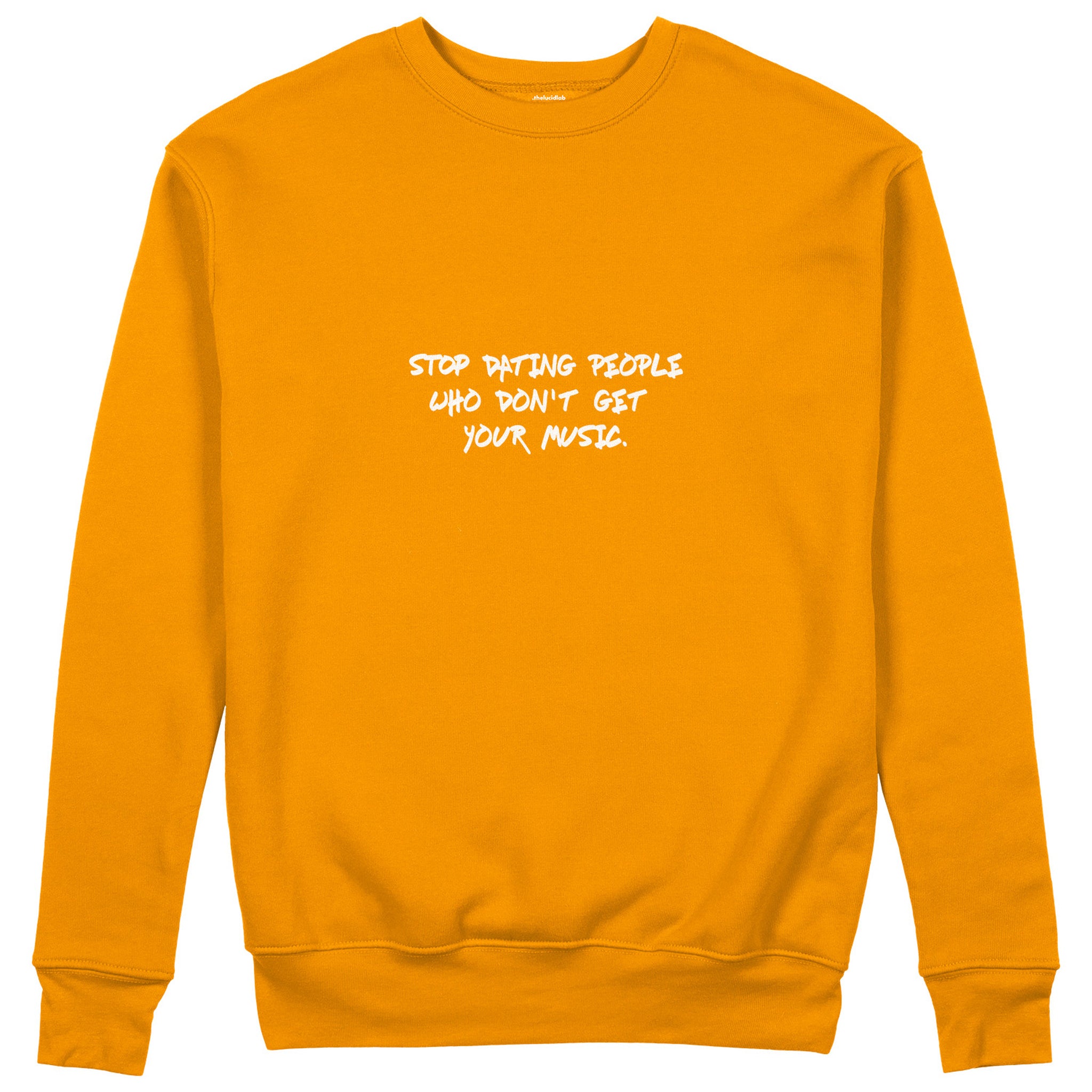 Stop Dating Sweatshirt - Turuncu - ön görünüm