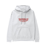 Stop Drinking Hoodie - Beyaz - ön görünüm