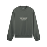 Stop Drinking Oversize Sweatshirt - Antrasit - ön görünüm