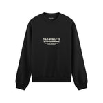 Stop Drinking Oversize Sweatshirt - Siyah - ön görünüm