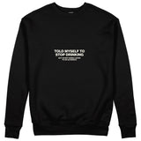 Stop Drinking Sweatshirt - Siyah - ön görünüm
