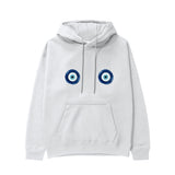 Sulu Boya Nazar Hoodie - Beyaz - ön görünüm