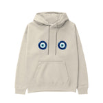 Sulu Boya Nazar Hoodie - Krem - ön görünüm
