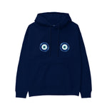 Sulu Boya Nazar Hoodie - Lacivert - ön görünüm