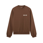 Summer Is Cool If You're Rich Oversize Sweatshirt - Kahverengi - ön görünüm