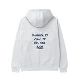 Summer Is Cool If You're Rich Hoodie - Beyaz - arka görünüm