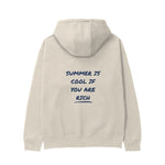 Summer Is Cool If You're Rich Hoodie - Krem - arka görünüm