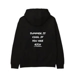 Summer Is Cool If You're Rich Hoodie - Siyah - arka görünüm