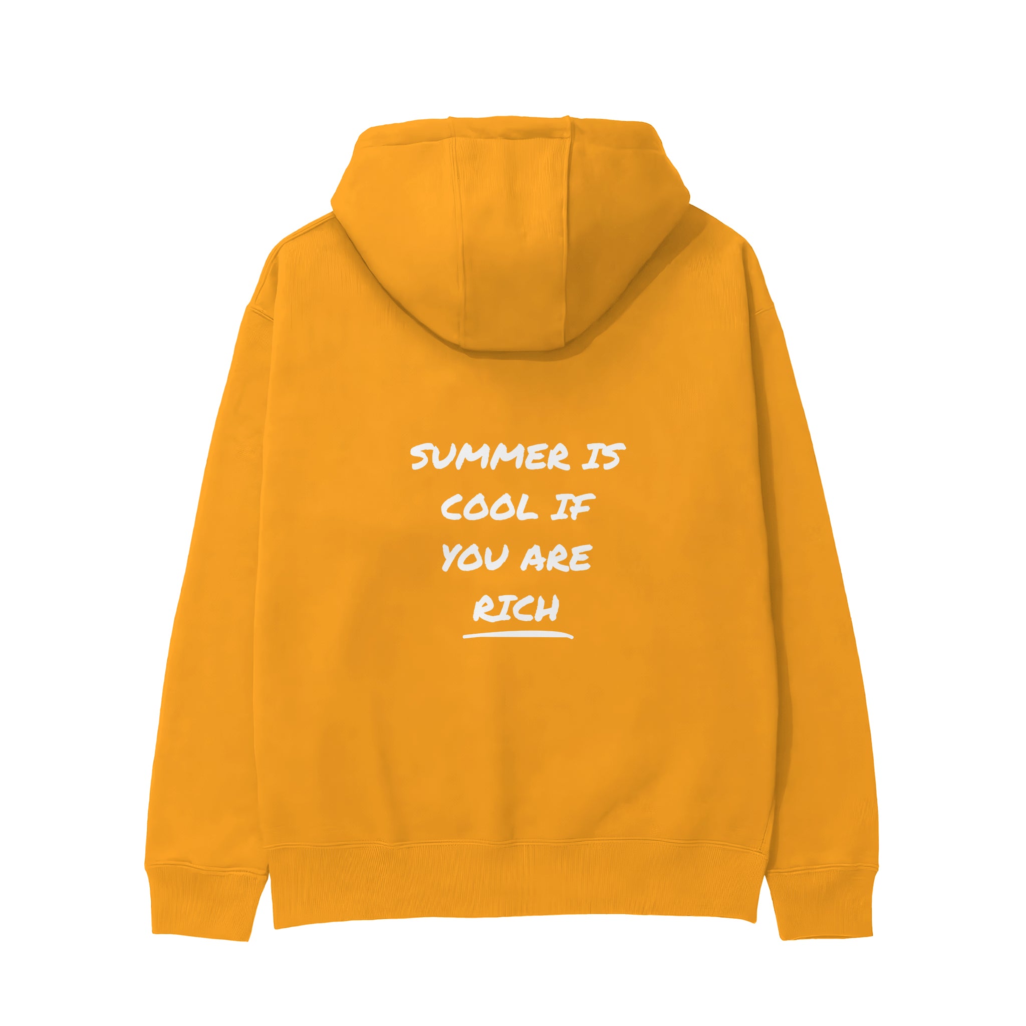 Summer Is Cool If You're Rich Hoodie - Turuncu - arka görünüm