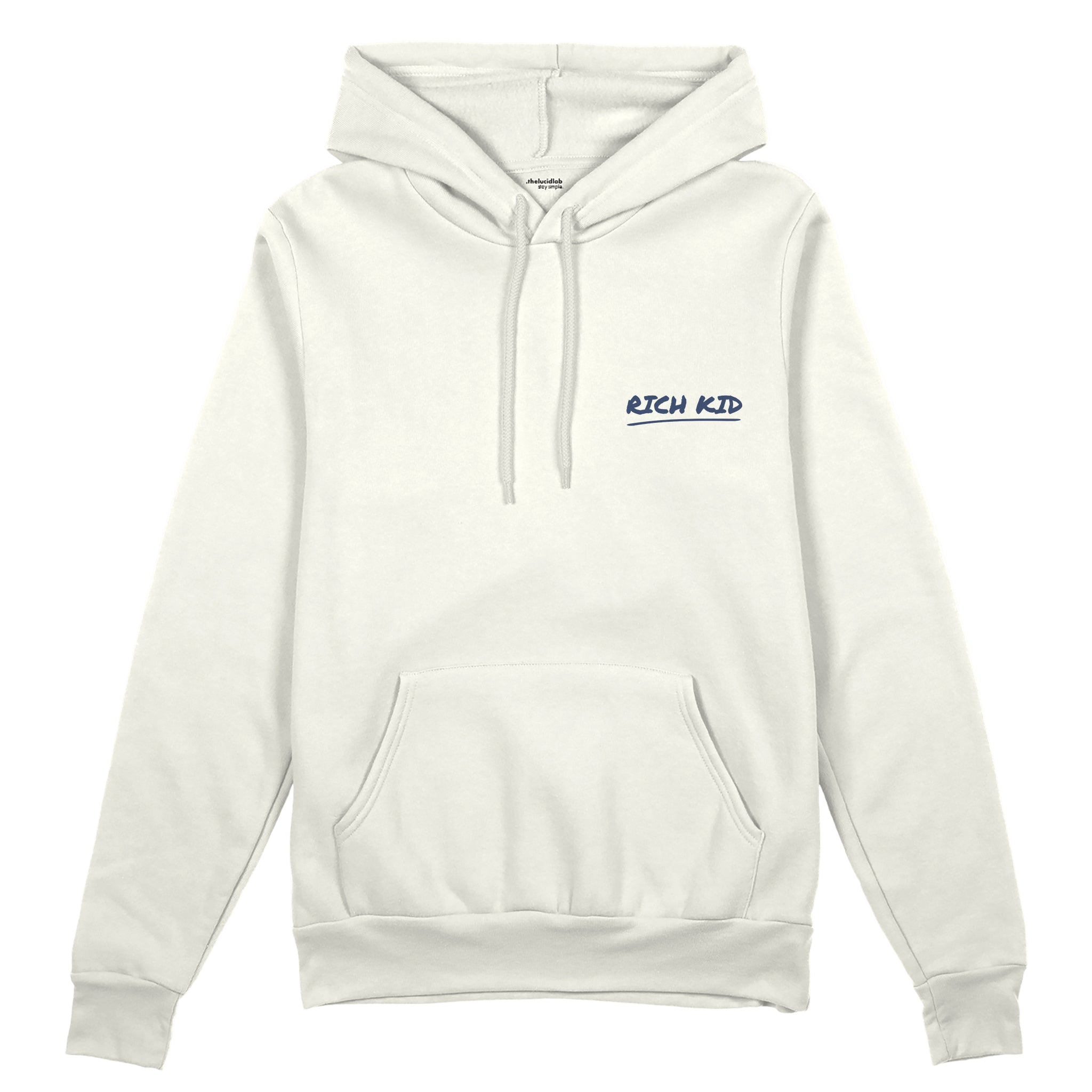 Summer Is Cool If You're Rich Oversize Hoodie - Beyaz - ön görünüm