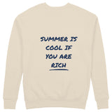 Summer Is Cool If You're Rich Sweatshirt - Bej - arka görünüm