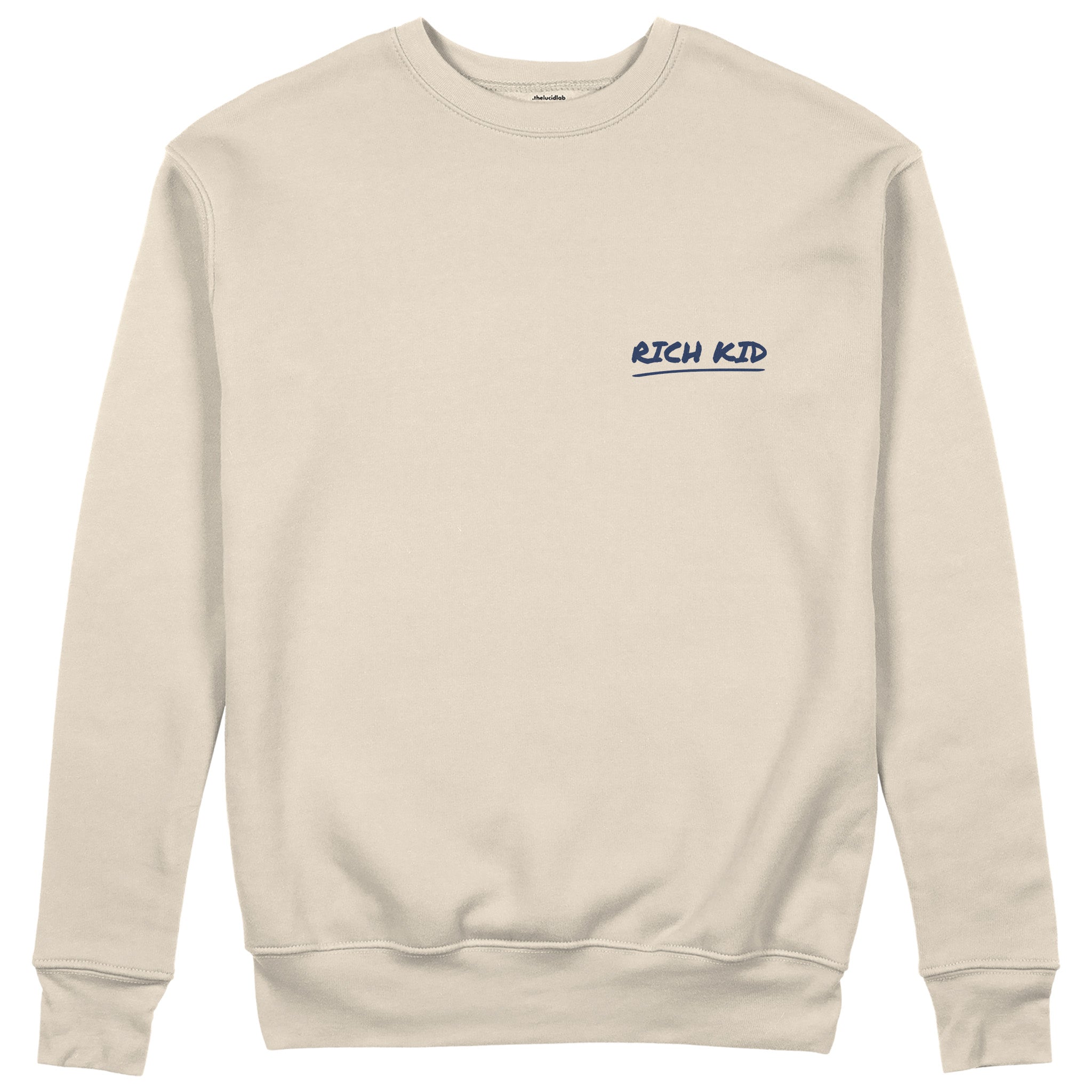 Summer Is Cool If You're Rich Sweatshirt - Bej - ön görünüm