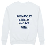 Summer Is Cool If You're Rich Sweatshirt - Beyaz - arka görünüm