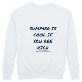 Summer Is Cool If You're Rich Sweatshirt - Beyaz - arka görünüm
