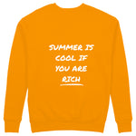 Summer Is Cool If You're Rich Sweatshirt - Turuncu - arka görünüm