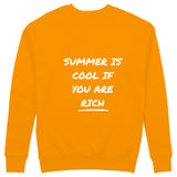 Summer Is Cool If You're Rich Sweatshirt - Turuncu - arka görünüm