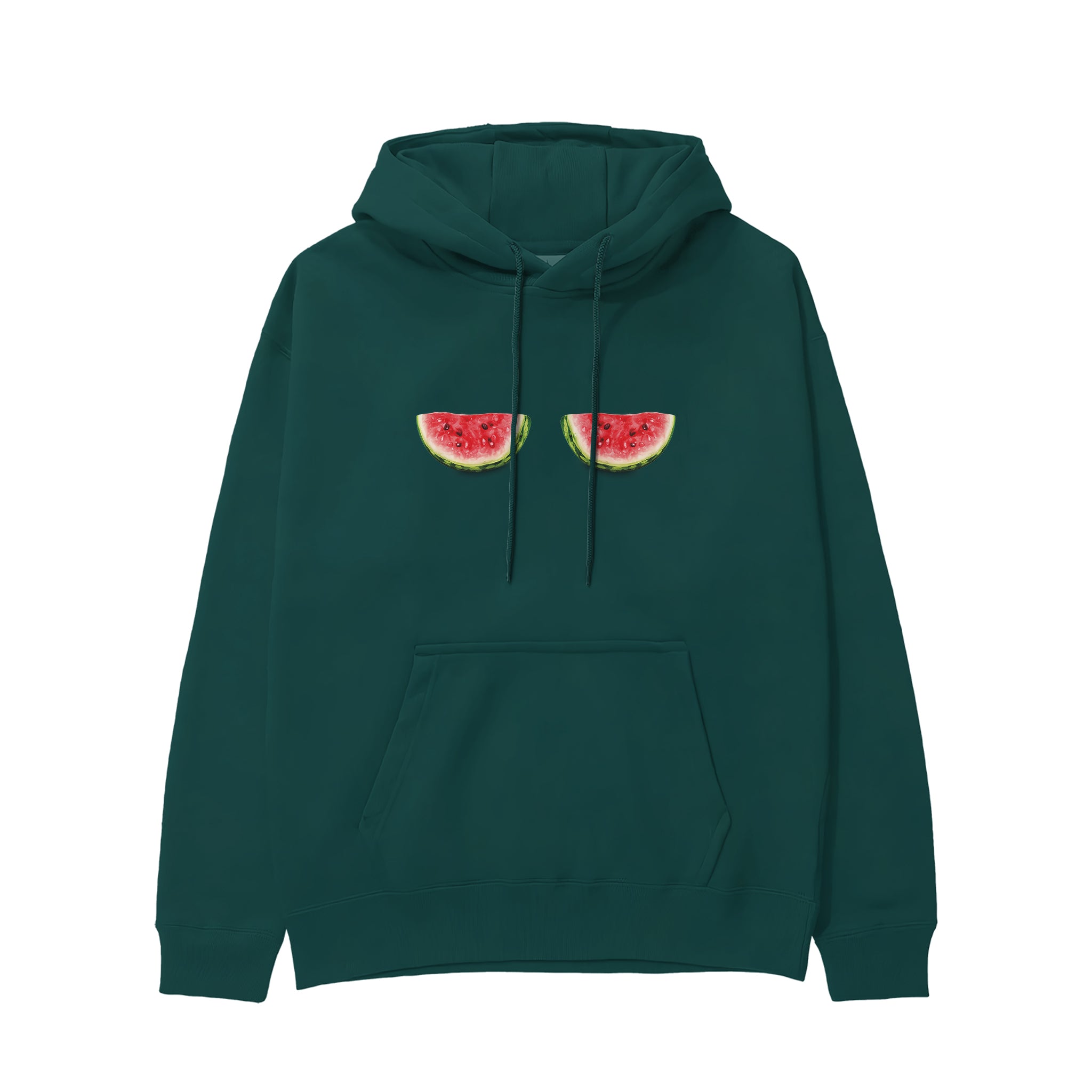 Summer Twins Hoodie - Koyu Yeşil - ön görünüm