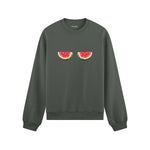 Summer Twins Oversize Sweatshirt - Antrasit - ön görünüm