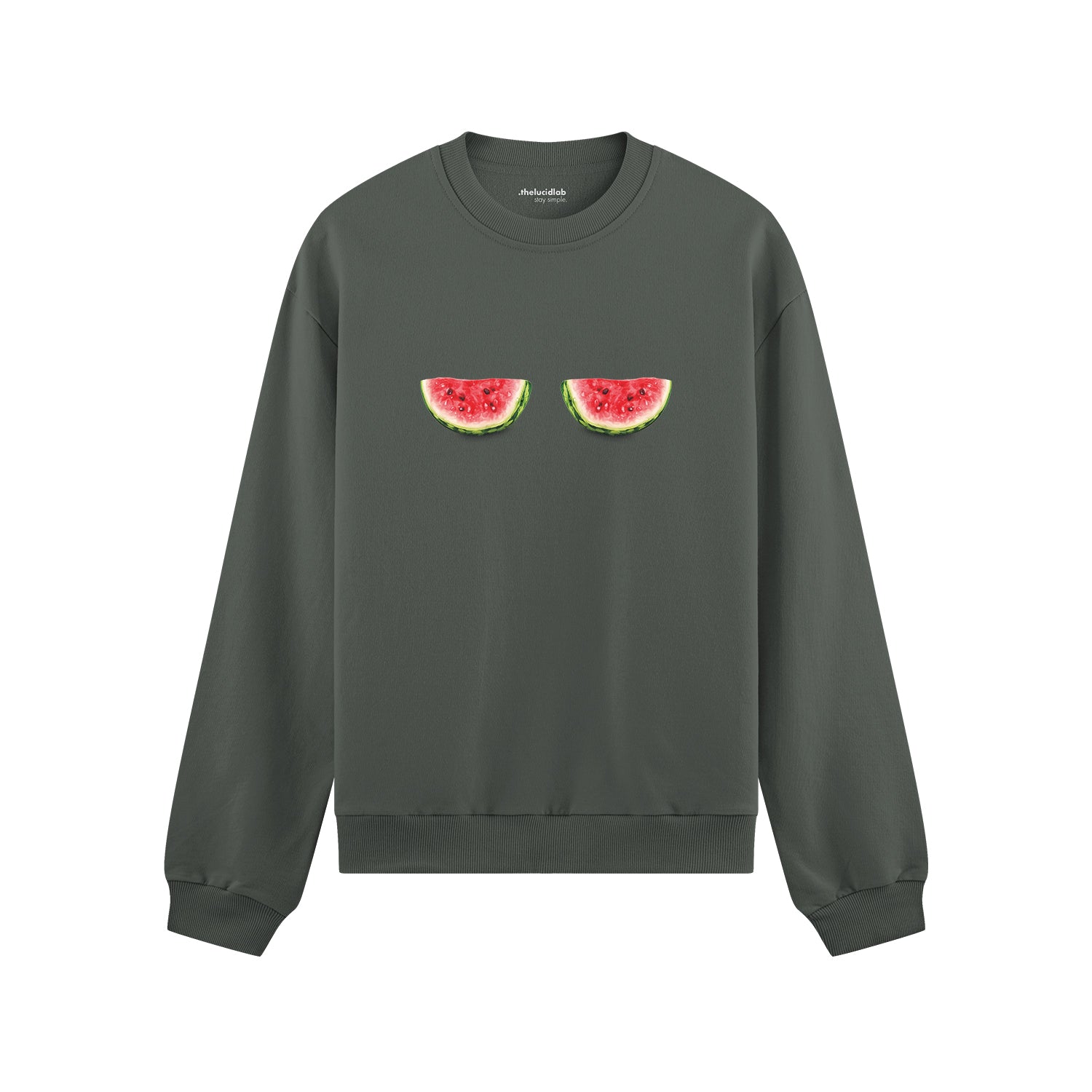 Summer Twins Oversize Sweatshirt - Antrasit - ön görünüm