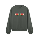 Summer Twins Oversize Sweatshirt - Antrasit - ön görünüm