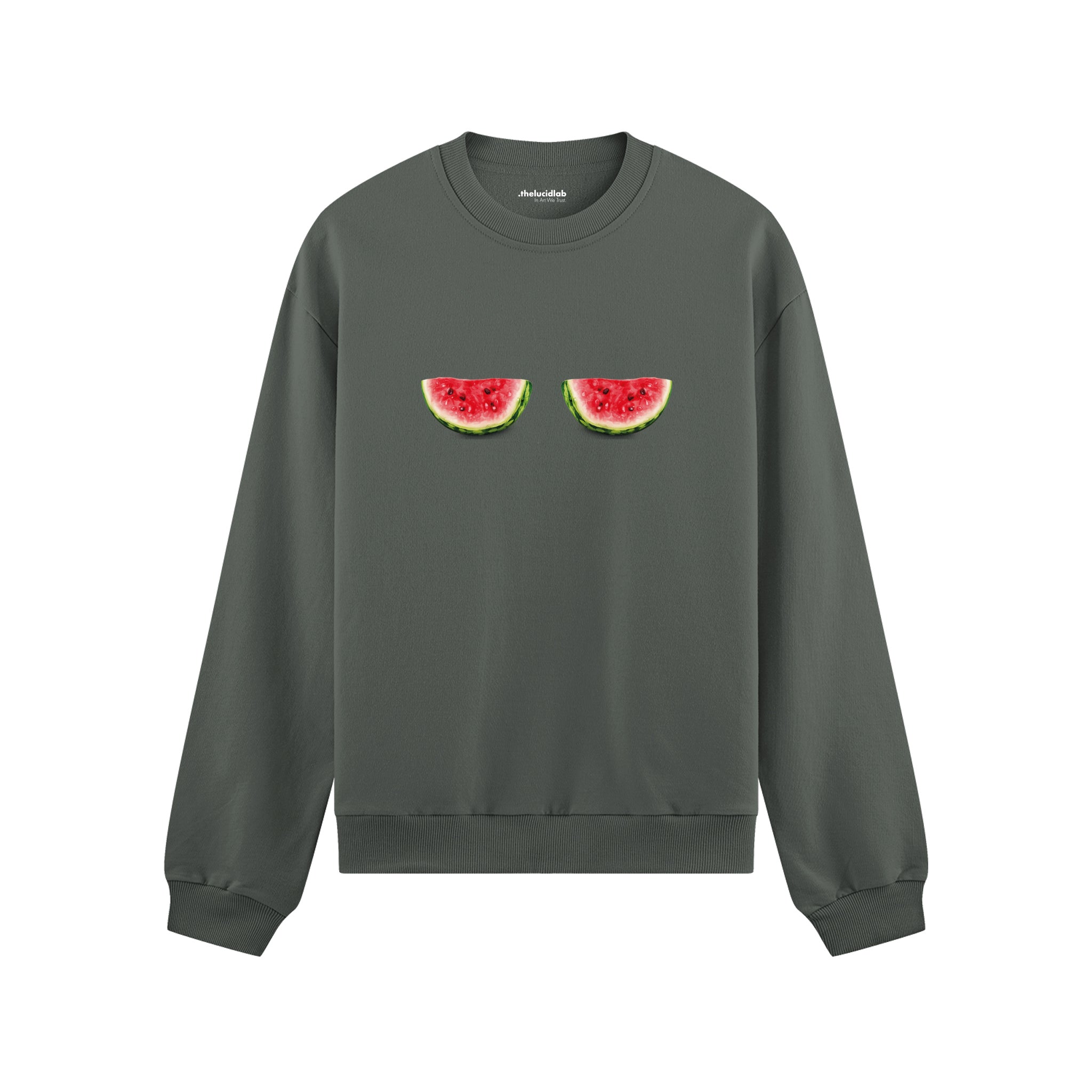 Summer Twins Oversize Sweatshirt - Antrasit - ön görünüm