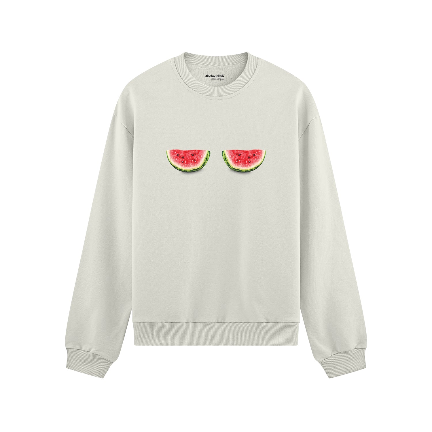 Summer Twins Oversize Sweatshirt - Beyaz - ön görünüm