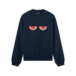 Summer Twins Oversize Sweatshirt - Lacivert - ön görünüm