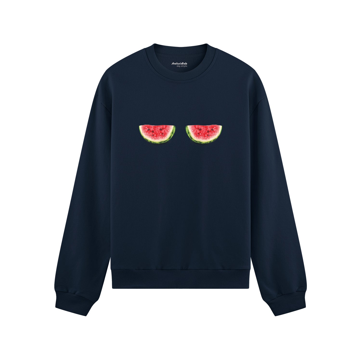 Summer Twins Oversize Sweatshirt - Lacivert - ön görünüm
