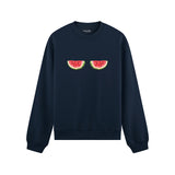 Summer Twins Oversize Sweatshirt - Lacivert - ön görünüm