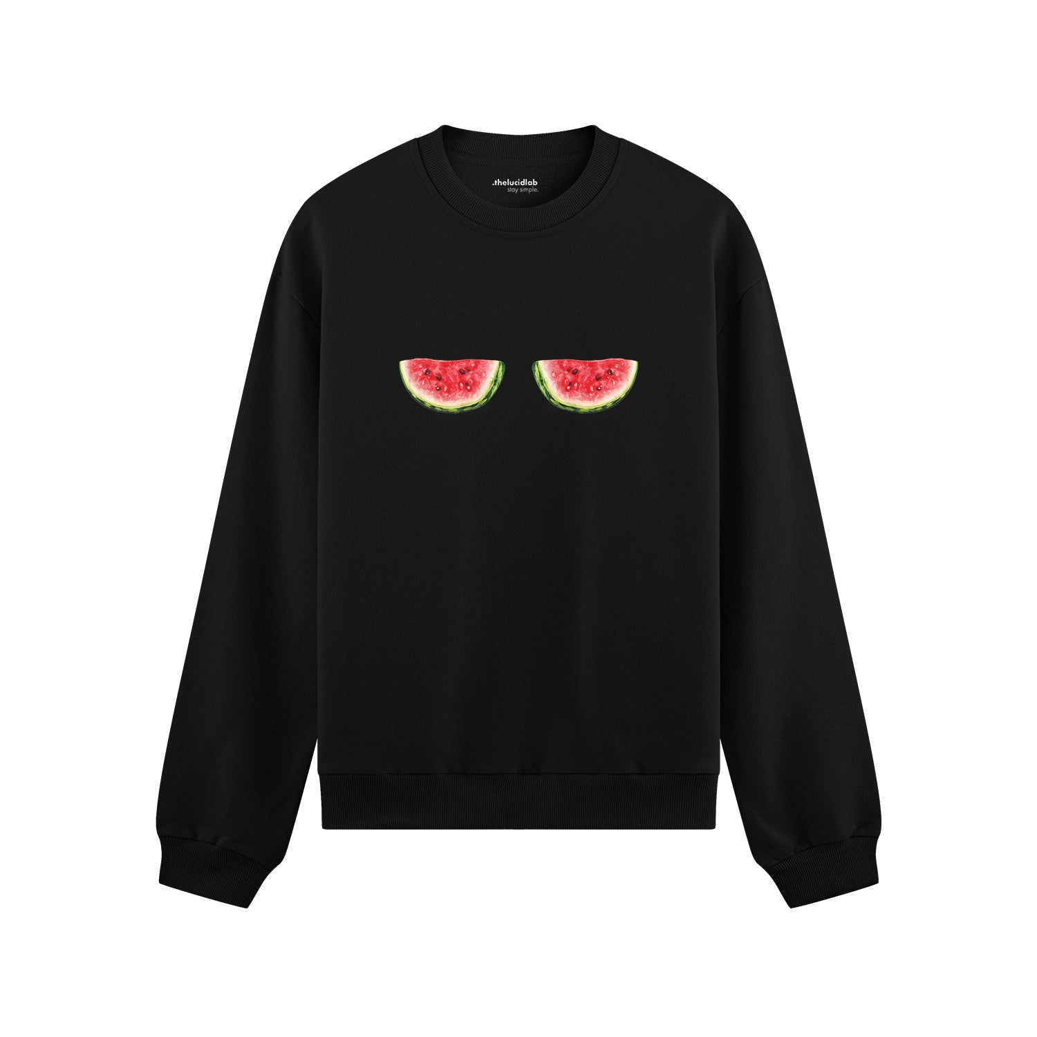 Summer Twins Oversize Sweatshirt - Siyah - ön görünüm