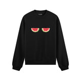Summer Twins Oversize Sweatshirt - Siyah - ön görünüm