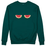 Summer Twins Sweatshirt - Koyu Yeşil - ön görünüm