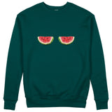 Summer Twins Sweatshirt - Koyu Yeşil - ön görünüm