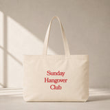 Sunday Hangover Club Club Tote Bag – ön görünüm