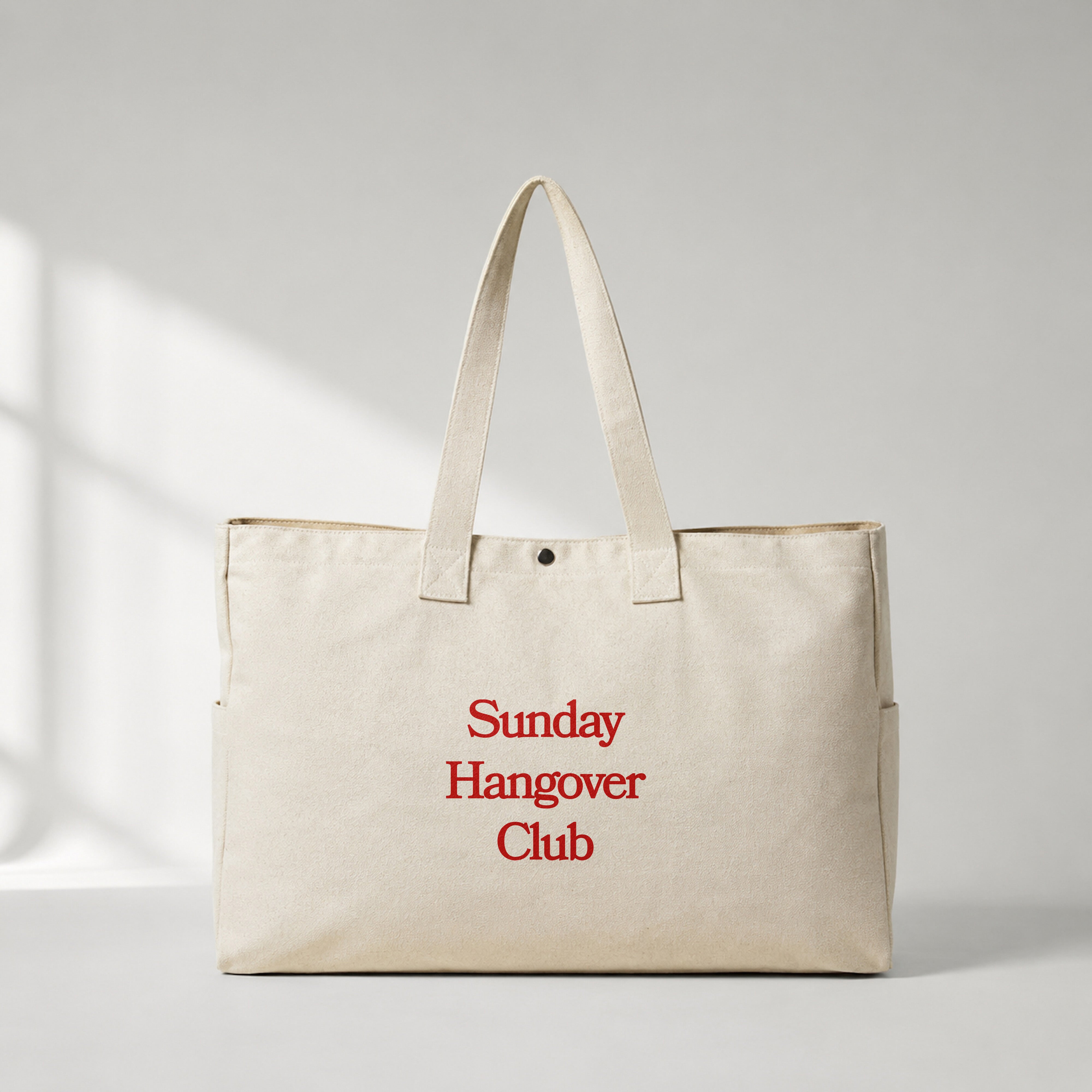 Sunday Hangover Club Daily Tote Bag – ön görünüm