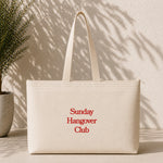 Sunday Hangover Club Weekend Tote Bag – ön görünüm