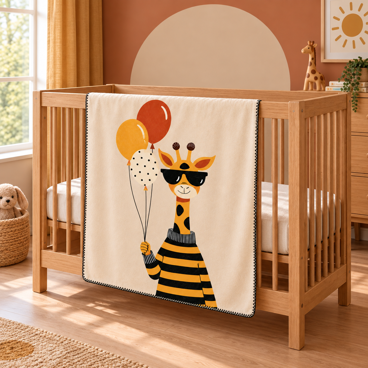 Sunny Giraffe Polar Bebek Battaniyesi – farklı açı