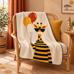 Sunny Giraffe Polar Bebek Battaniyesi – okuma köşesi