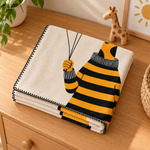 Sunny Giraffe Polar Bebek Battaniyesi – katlı görünüm