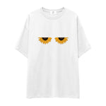Sunny Side Up Oversize Tişört - beyaz