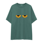 Sunny Side Up Oversize Tişört - yesil
