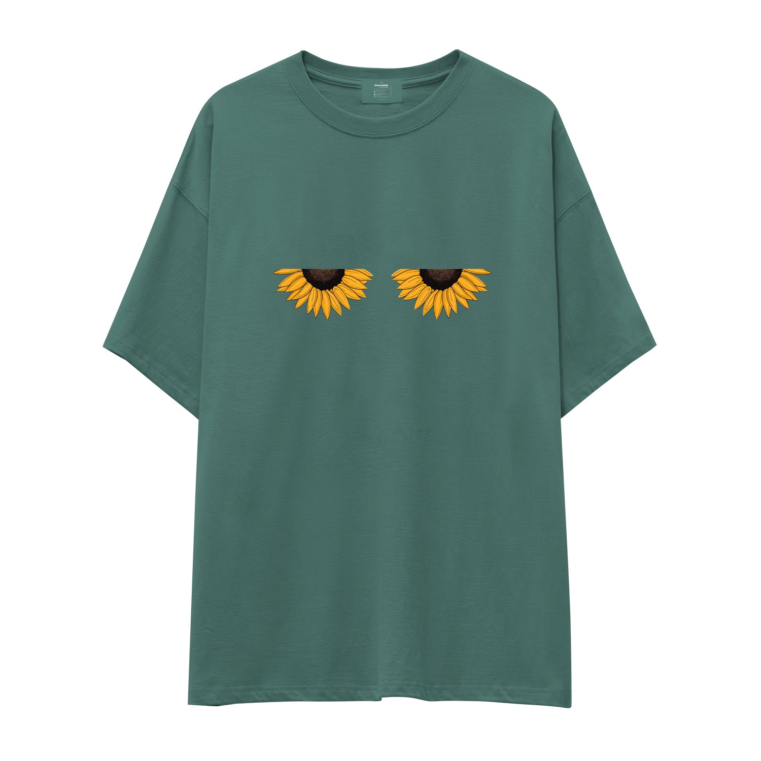 Sunny Side Up Oversize Tişört - yesil