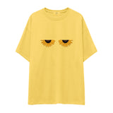 Sunny Side Up Oversize Tişört - sari