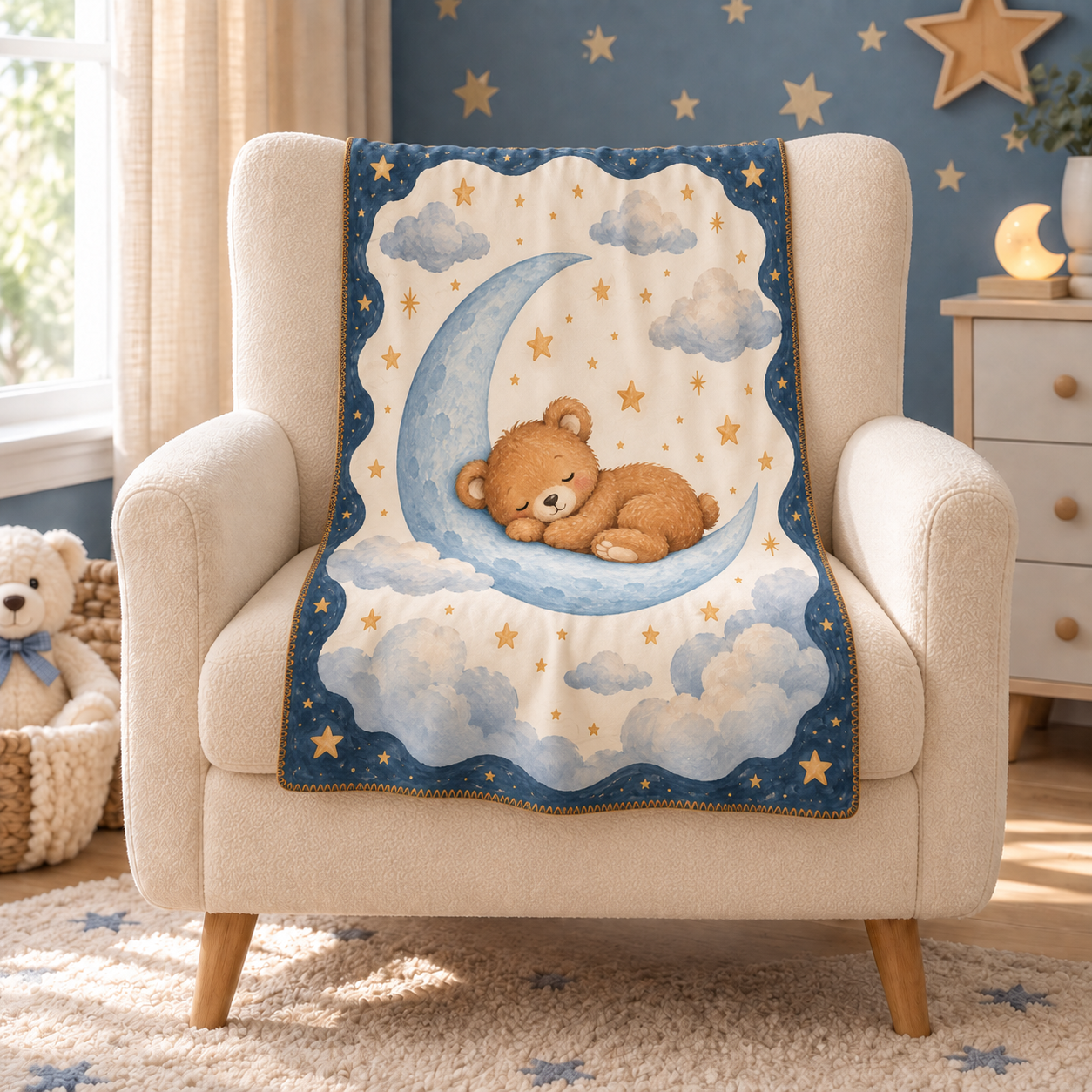 Teddy Moon Polar Bebek Battaniyesi — Ana görünüm