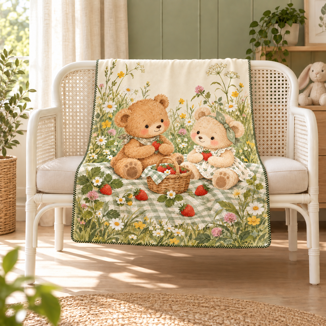 Teddy Picnic Polar Bebek Battaniyesi — Ana görünüm